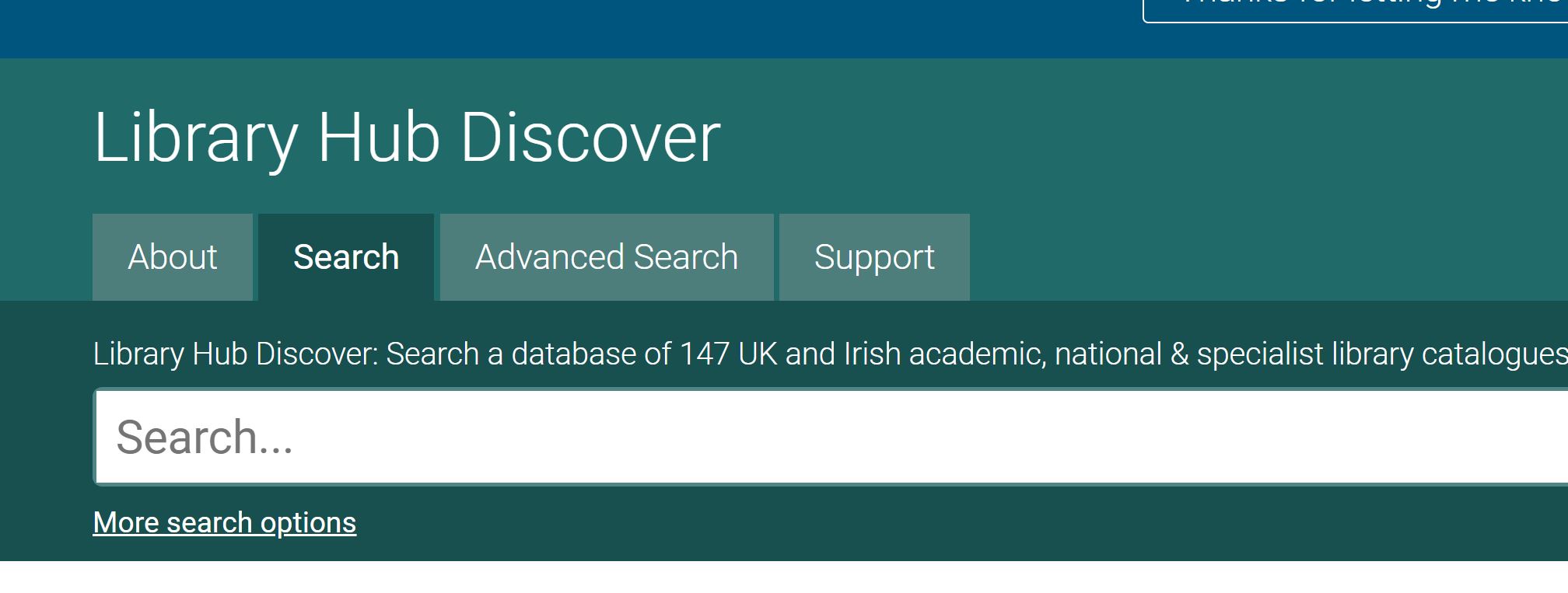 Library- Hub Discover שירות חדש : קטלוג מאוחד לחומר אקדמי בבריטניה