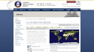 מאגרי מידע עובדתיים על מדינות העולם The World Factbook