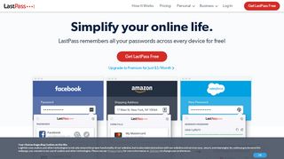 LastPass– כי כבר בלתי אפשרי לזכור סיסמאות